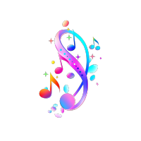 彩色音符素材