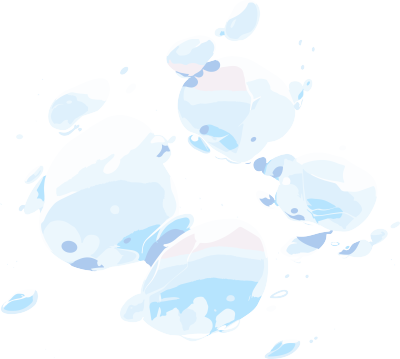 冰雹透明背景插画
