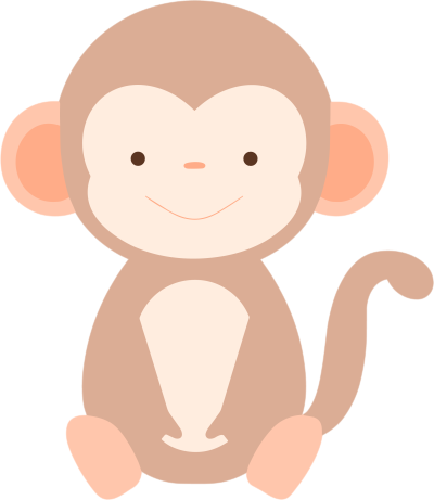 猴子卡通元素