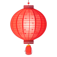 红灯笼极简插画