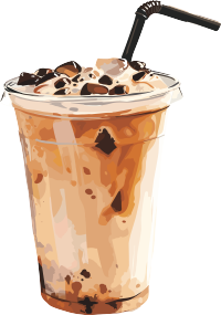 奶茶插画设计元素