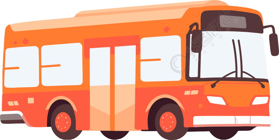 公交车卡通商业设计元素