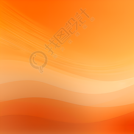 橙色背景插图