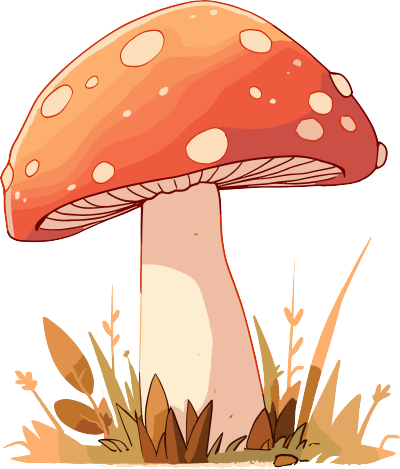蘑菇卡通PNG插图
