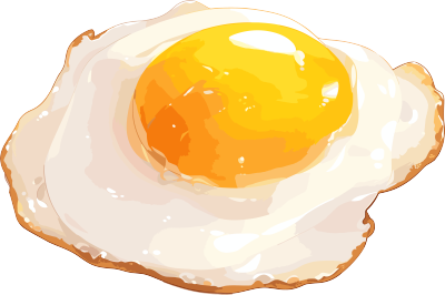 煎鸡蛋透明背景素材
