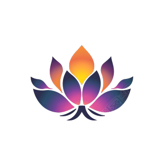 莲花logo插画素材