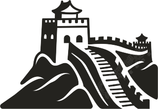 长城logo插画设计元素