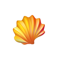 贝壳logo简约插画