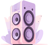 蓝牙音箱商业插画