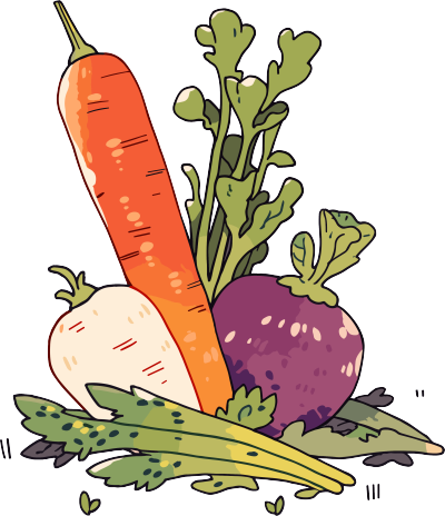 蔬菜水果卡通元素