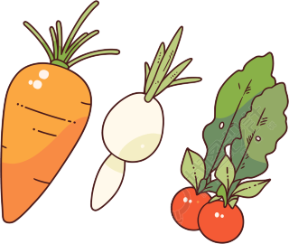 蔬菜水果卡通设计元素