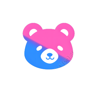 小熊logo简洁插图