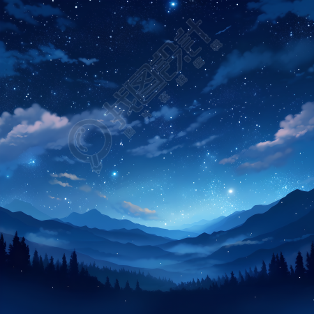 奇幻星空创意设计元素