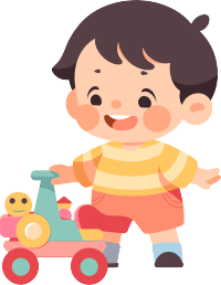 幼儿园卡通学生透明背景素材