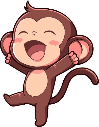 猴子卡通商用素材