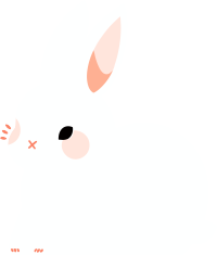 小白兔卡通插画