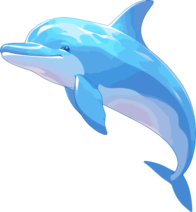 海豚卡通设计元素