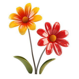 3D花卉透明背景素材