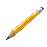 3D铅笔PNG商用素材