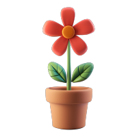 3D花卉插画素材