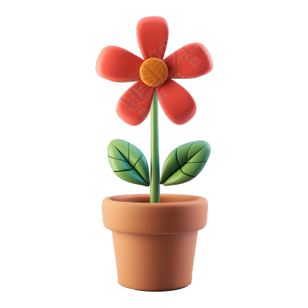 3D花卉插画素材