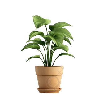 3D植物可爱简约插图