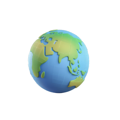 3D地球图形插画