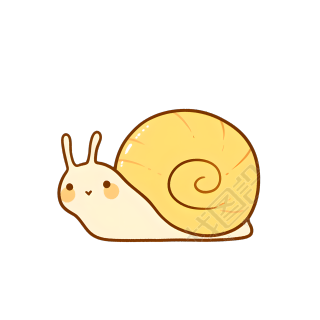 蜗牛卡通高清插画