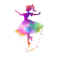 舞蹈剪影元素