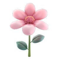3D花朵创意设计插画