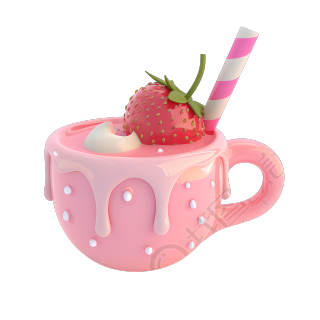 3D奶茶商业设计元素
