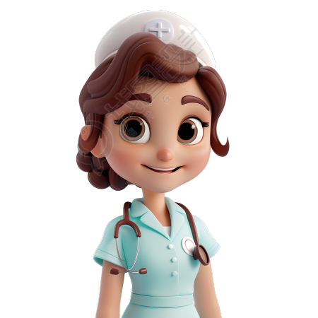 3D护士可商用插画