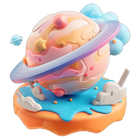 卡通星球商业设计插画