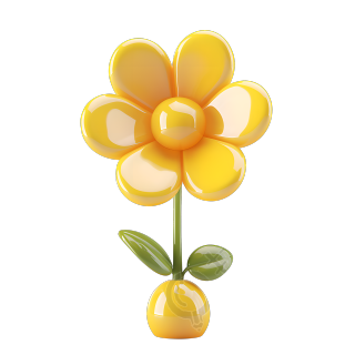 3D花朵插画素材