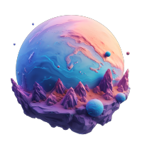 卡通星球图形素材
