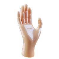 3d小手可爱风格插图