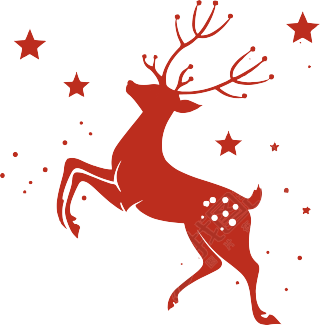 麋鹿圣诞可商用插图