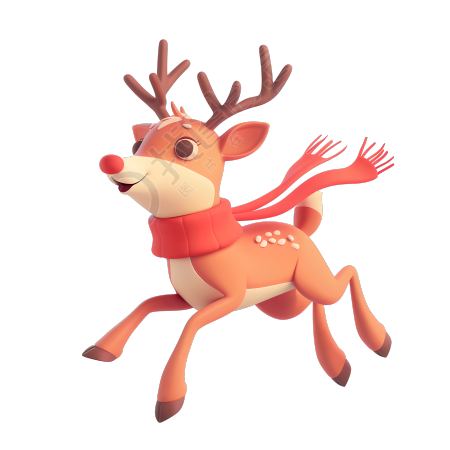 麋鹿圣诞插图