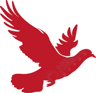红色和平鸽商业设计元素
