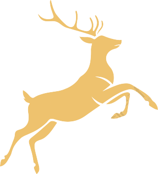 麋鹿圣诞简洁插图