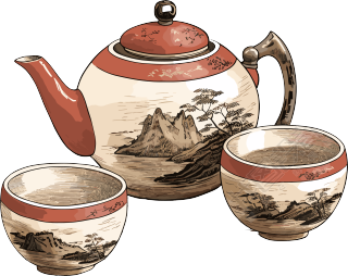 中式茶壶素材
