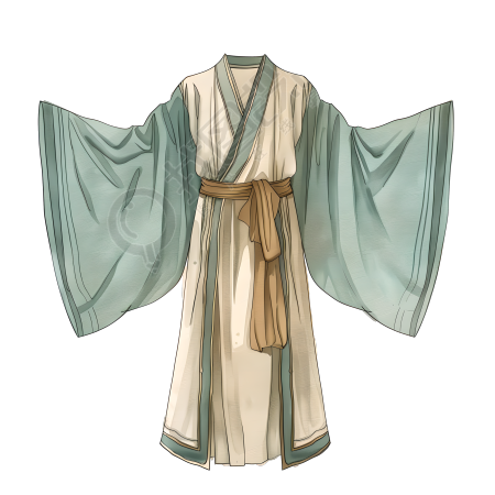 古代服饰透明背景素材