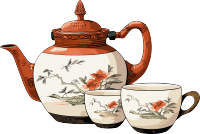 中式茶壶透明背景元素
