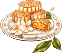 月饼高清插图素材