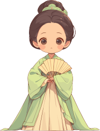 古风小孩元素