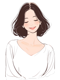 魅力女性优雅插画