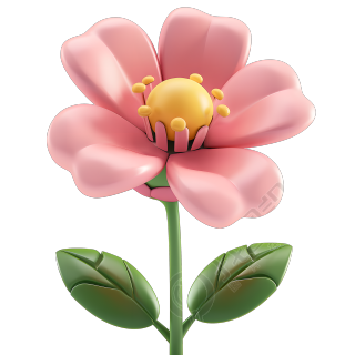 3D花朵可爱卡通素材
