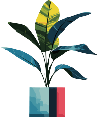 抽象植物透明背景素材