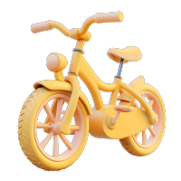 3D自行车图标素材