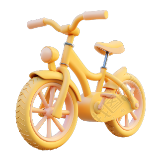 3D自行车图标素材